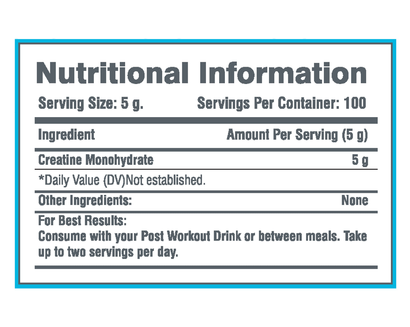 Pure Creatine Monohydrate | 500g