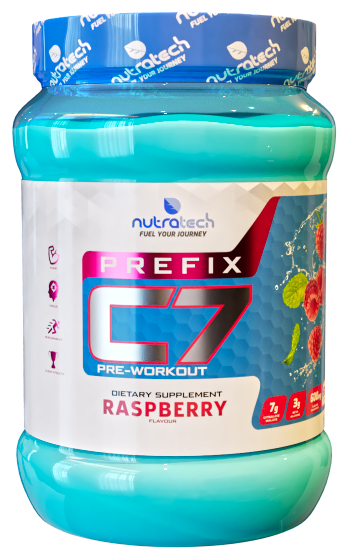 Prefix C7 Pre workout. Raspberry Flavour